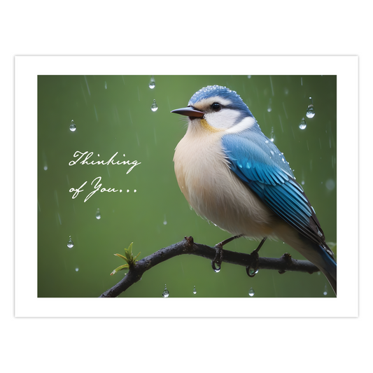 Blue Bird Thinking of You Cards