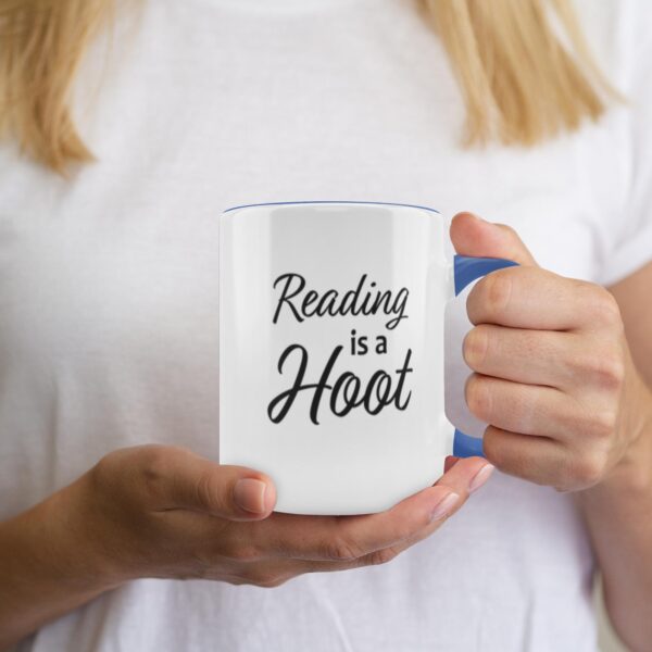 Reading Is A Hoot Accent Mug Various Colors