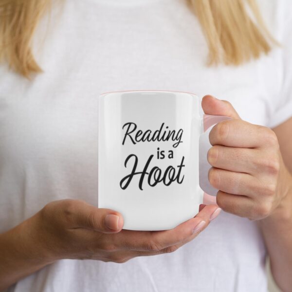 Reading Is A Hoot Accent Mug Various Colors - Image 5