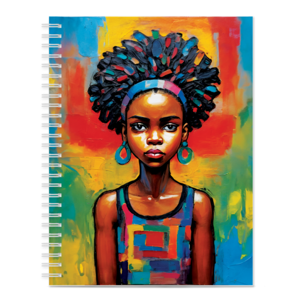 Little Black Girl Colorful Notebook - Image 2