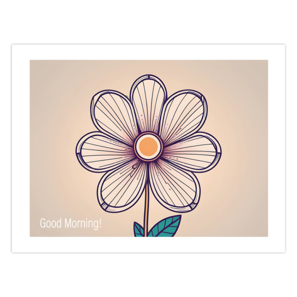 Flower Card - Good Morning!